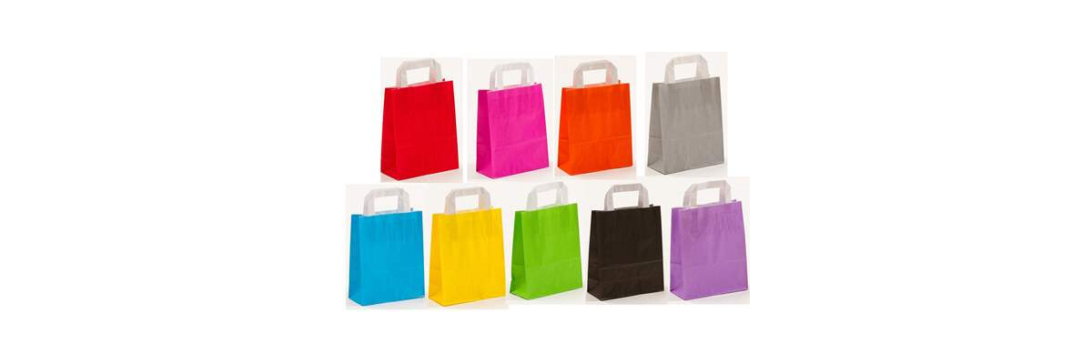 Papiertragtaschen mit Flachhenkel  für Ihren Markenauftritt - Papiertragtaschen mit Flachhenkel – Nachhaltige Eleganz