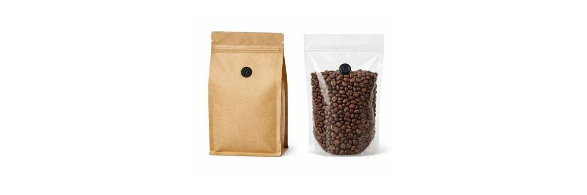 Kaffeebeutel aus Kraftpapier oder transparent: Welche Optik passt im Verkauf? - Kaffeebeutel: Kraftpapier oder transparent?