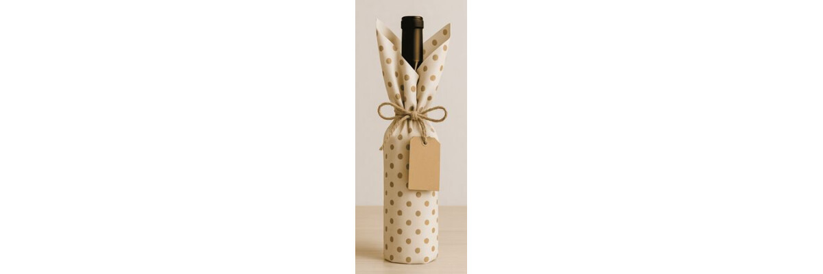 Weinverpackungen kreativ mit Geschenkpapier verpacken - Weinverpackungen kreativ mit Geschenkpapier verpacken