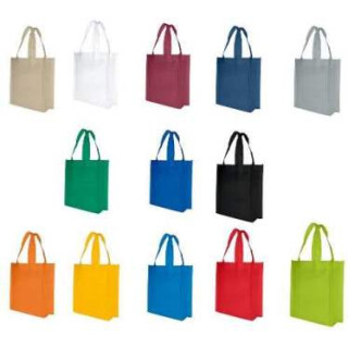 Tragetasche Nizza PP 23x25+10cm mit Seiten- & Bodenfalte