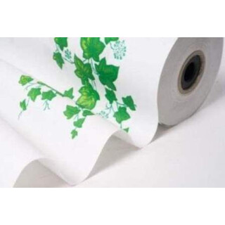 Blumenseidenpapier g1079 Ranken weiß