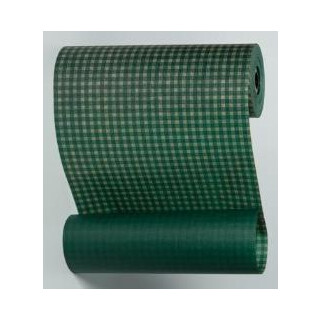 Manschettenpapier m30 kariert grün auf braun 37,5cm breit