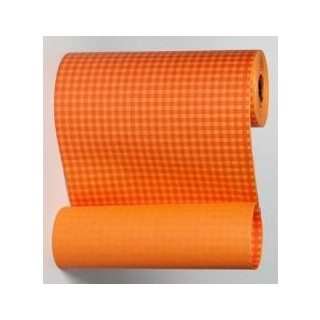 Manschettenpapier kariert orange