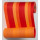 Blumenmanschettenpapier m55 Streifen orange