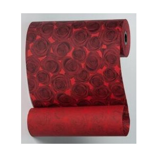 Manschettenpapier m72 Rosenmotiv rot