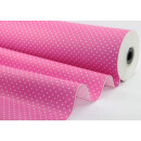 Blumenseidenpapier pink mit Punkte