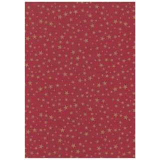 Geschenkpapier Weihnachten 074 Sterne Bordeaux