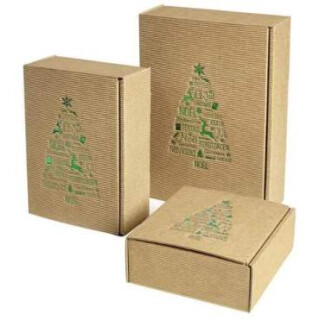 Präsentkarton Weihnachtsbaum 150x140x55mm