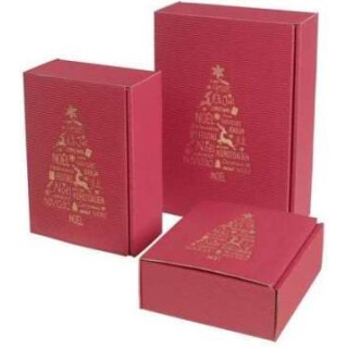 Präsentkarton Weihnachtsbaum 200x140x70mm