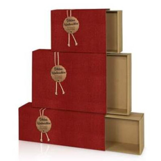 Präsentkarton - Schiebebox "Schöne Weihnachten"