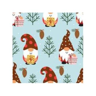 Geschenkpapier Weihnachten 90226 Wichtel im Wald