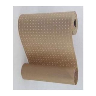 Manschettenpapier m216 Pünktchen weiß auf braun