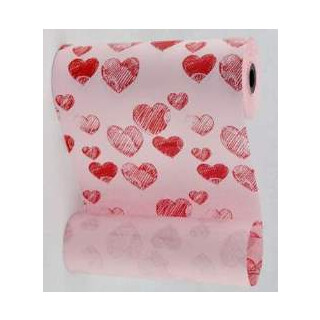 Manschettenpapier m130 Herzen rosa-rot
