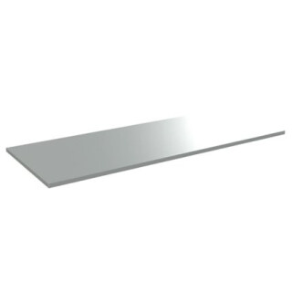 Tischplatte mit Edelstahlhaube System Flex