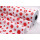 Blumenseidenpapier g550 Tupfen rot - weiß gerippt