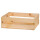 Holzsteig 290x230x90mm natur mit Griffen
