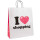 Papiertragetasche I love shopping