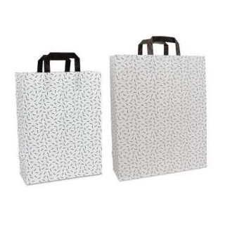 Papiertragetasche Sprinkle mit Flachhenkel
