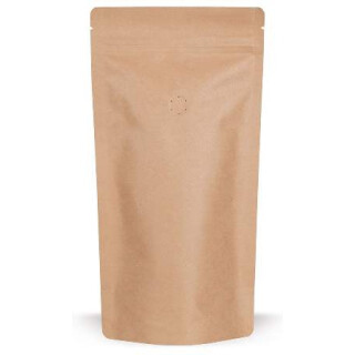 Standbodenbeutel Kraftpapier mit Aromaschutzventil