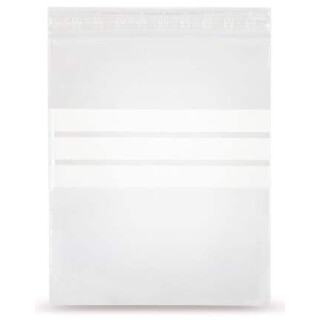 LDPE-Druckverschlussbeutel 50my mit Beschriftungsstreifen