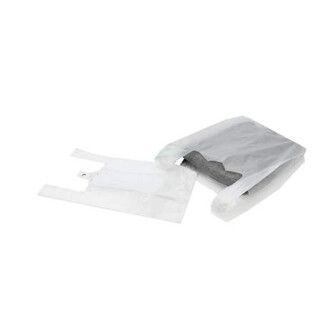 HDPE-Hemdchentragetaschen weiß geblockt