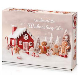 Geschenkkarton Weihnachtsgrüße für Wein- und Sektflaschen