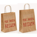Papiertragetaschen „Danke“ gedrehter...