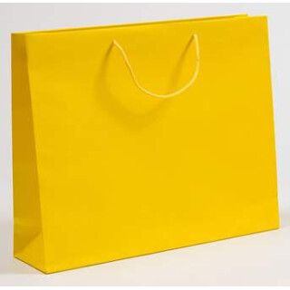 Papiertragetasche Lyon 540x440x140+50mm gelb