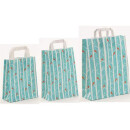Papiertragetaschen Winterbirds mit Flachhenkel