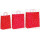 Papiertragetaschen magische Weihnachtsmix rot - Papiertüten