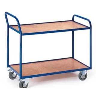 Tischwagen mit 2 Etagen Griff hoch
