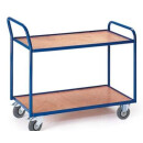 Tischwagen mit 2 Etagen Griff hoch
