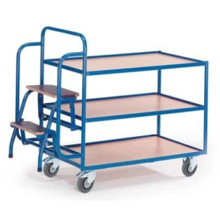 Tischwagen mit 2 Trittstufen (3 Etagen) 08-7272