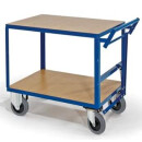 Tischwagen 2 Ladeflächen mit Totmannbremse