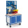 Werkstattwagen mit 4 Schubladen, 1 Stahlschrank 3 x Schlitzplatten 07-4361S3