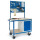 Werkstattwagen mit Stahlschrank 2 x Lochplatten 07-4306L2