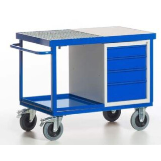 Umwelt-Werkstattwagen mit Schubladenschrank 07-4313