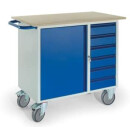 Werkstattwagen 6 Schubladen 1 Stahlschrank 07-4365