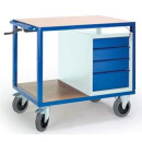 Höhenverstellbarer Tischwagen mit Schubladenschrank...