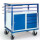 H&ouml;henverstellbarer Tischwagen mit Stahl- & Schubladenschrank 07-4307/H