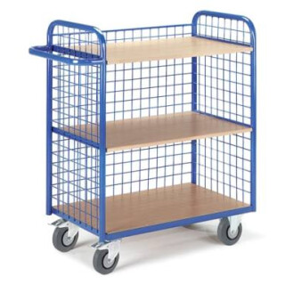 Etagenwagen mit 3 Gitterwänden