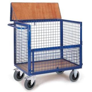 Drahtkastenwagen mit Deckel