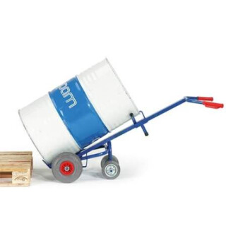 Fasskarre mit 2 Stützrädern Rollcart für 200 Liter Fässer