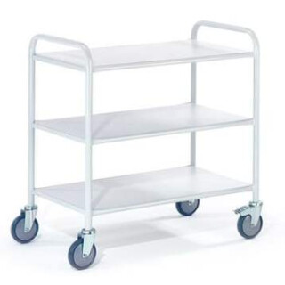 Bürowagen 3 Etagen 08-7445 – Rollcart mit großer Ladefläche