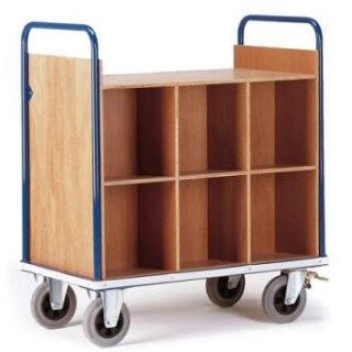 Aktentransportwagen -12 Fächer für Akten & Ordner
