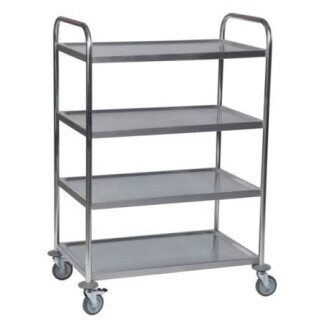 Tischwagen 4 Etagen Edelstahl 62-3400