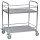 Tischwagen 2 Etagen Edelstahl mit Umrandung 62-3220