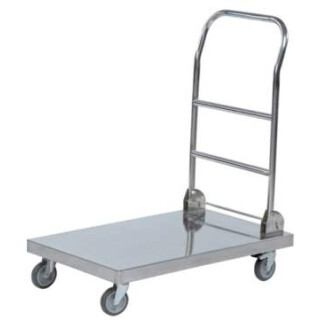 Schiebebügelwagen klappbar aus Edelstahl 62-3100