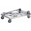 Schiebebügelwagen klappbar aus Edelstahl 62-3100