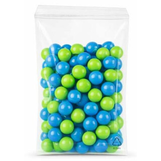 rLDPE-Adhäsionsverschlussbeutel mit abgeschrägter Klappe